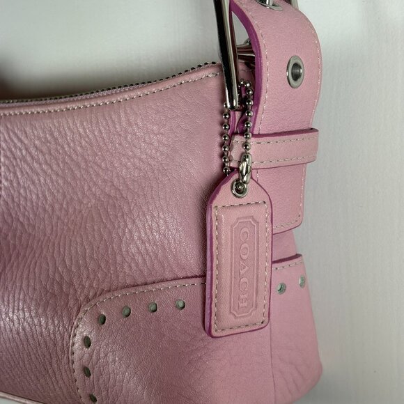COACH | Hamilton Pebbled Leather Demi Shoulder Bag | Pink | Vintage Y2K - Picture 2 of 5